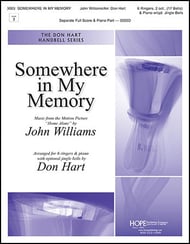 Somewhere in My Memory Handbell sheet music cover Thumbnail